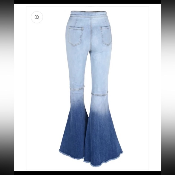NWT Anna-Kaci Bell Bottom High Waist Denim Jeans Gradient Dark Wash
XL (16-18) - Picture 4 of 12